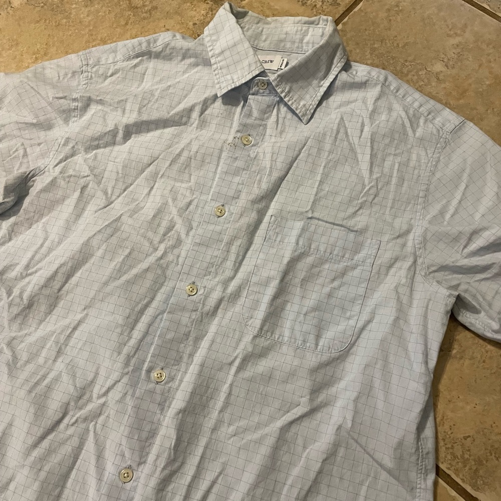 JCrew Sz M SS MENS BUTTON DIWN